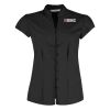Women's continental blouse mandarin collar cap sleeve (tailored fit) Thumbnail